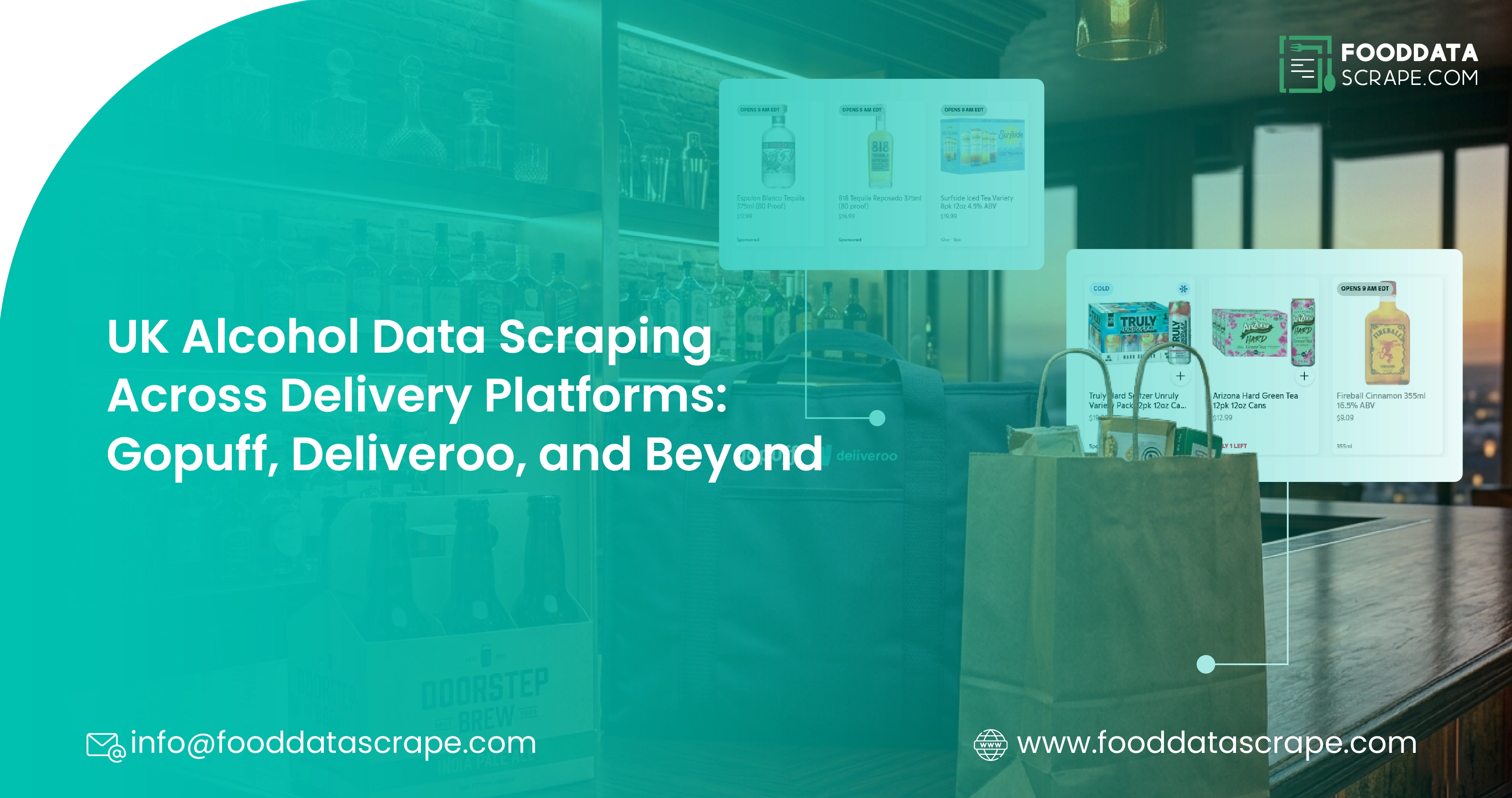 UK Alcohol Data Scraping Across Delivery Platforms: Gopuff, Deliveroo, and Beyond